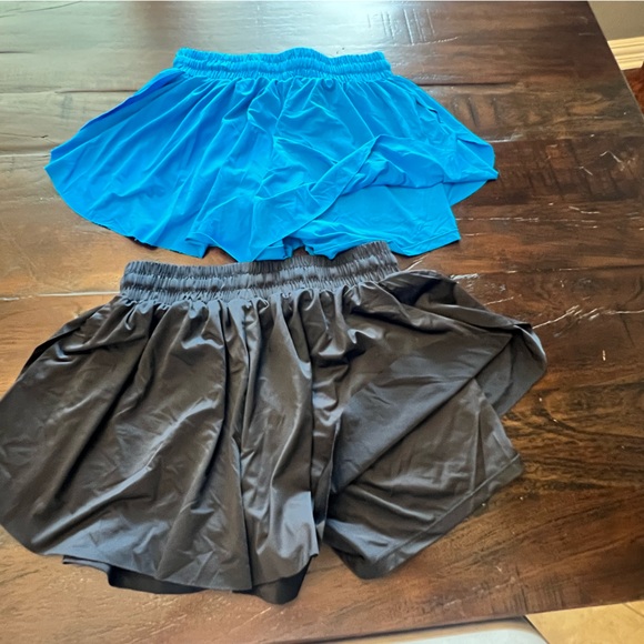 XS women’s shorts with liner shorts 2” inseam - blue and black combo pack - Picture 2 of 4